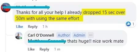 Swimmer testimonial