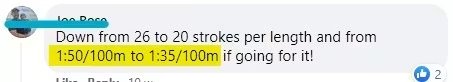 Swimmer testimonial